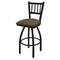 Holland Bar Stool Co 30" Swivel Bar Stool, Black Wrinkle, Graph Cork Seat 81030BW017 - alternate 1